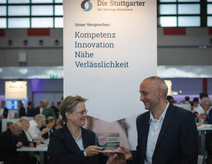 Die Stuttgarter erhält Nachhaltigkeitssiegel für Fondsrente performance+